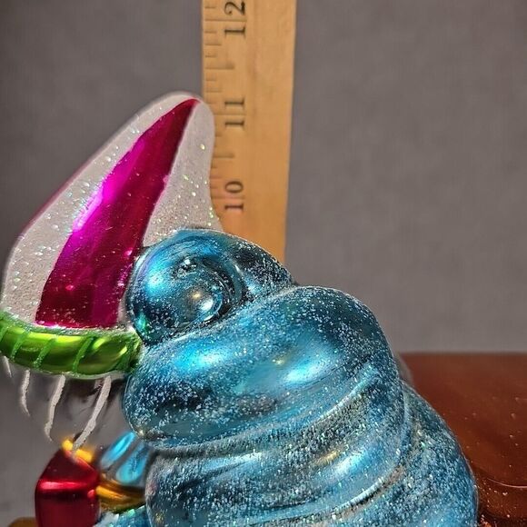 Christopher Radko Cookie Jar Candy Dish Train Colorful Christmas Holiday EUC - Picture 13 of 14